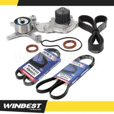 Timing Belt Kit Water Pump 2X Serpentine Belt A/C for 2000-2003 Dodge Neon 2.0L