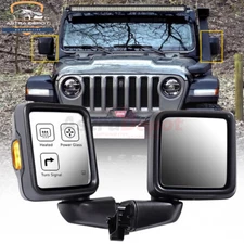 1 Pair Driver Passenger Heated Side Mirror Glass for Jeep Wrangler JL 2018-2023