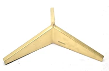 Zara Home Triangular Base Replacement Threaded Gold Brass Finish 17" Dia