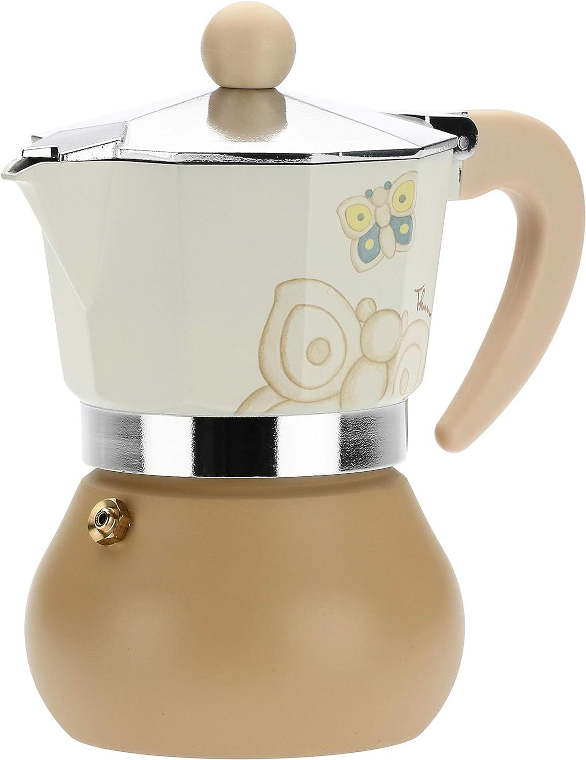 THUN - Caffettiera Moderna Decorata con Farfalle - Accessori Cucina - Linea...