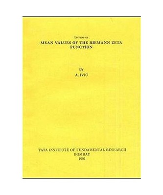 Lectures on Mean Values of the Riemann Zeta Function: Published for the Tata Ins