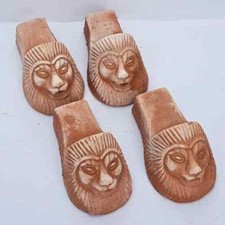 Bettini Deruta | Set 4 Piedini Leone Grandi 16x10h Terracotta Vasi Fioriere