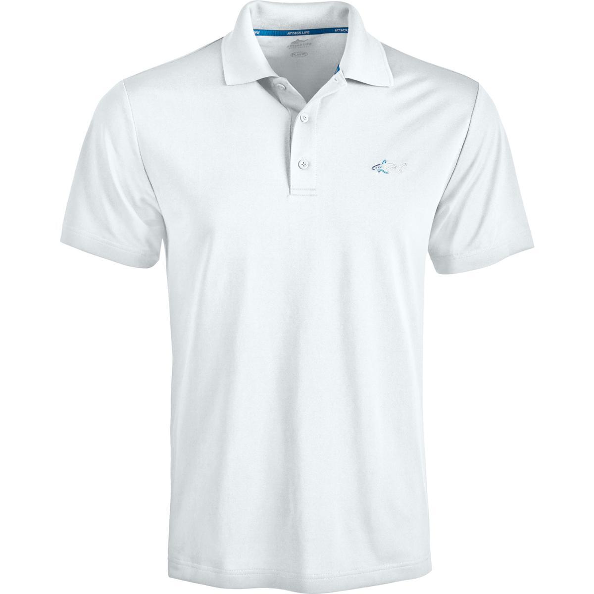 Мужская белая влагоотталкивающая рубашка поло с защитой от ультрафиолета Greg Norman S BHFO 7632 2690₽
