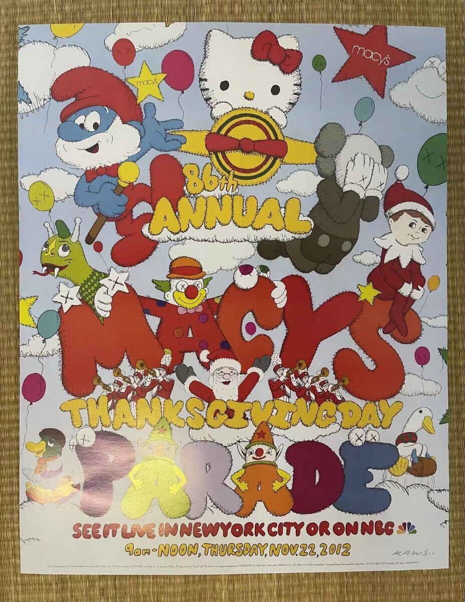 KAWS x Macys Parade ポスター