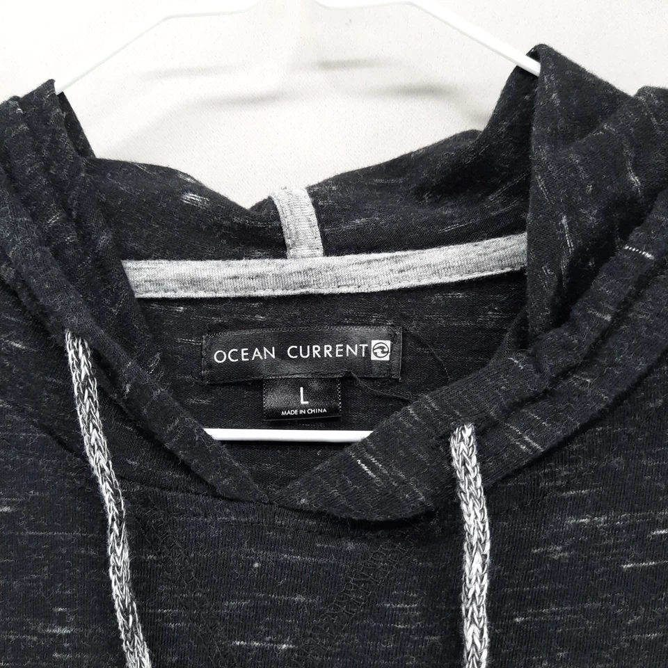 Толстовка с капюшоном Ocean Current для мальчиков L черная серая ColorBlock легкая с длинным рукавом - Изображение 2 из 4