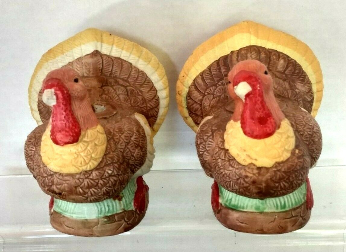 S Set Of 2 Vtg, Fall/ Thanksgiviving Pre-owned
