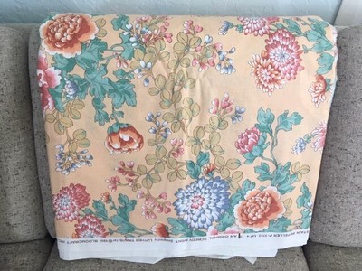 Luther Travis 1981 Bloomcraft Chintz Decorator Fabric 4 yards 55'' wide