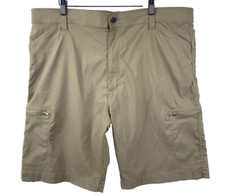 WRANGLER Cargo Shorts Men's Size 40 x 10 Brown Performance Stretch Outdoors Dad