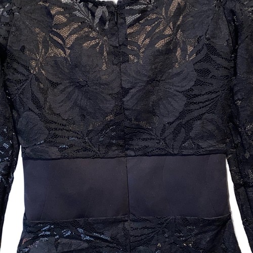 NWT Agent Provocateur Bodysuit Lingerie Black Long Sleeve Lace Up Teddy Corset 2 - Picture 9 of 12