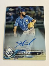 HUNTER WOOD TAMPA BAY RAYS 2018 TOPPS CERTIFIED AUTOGRAPHED BASEBALL CARD