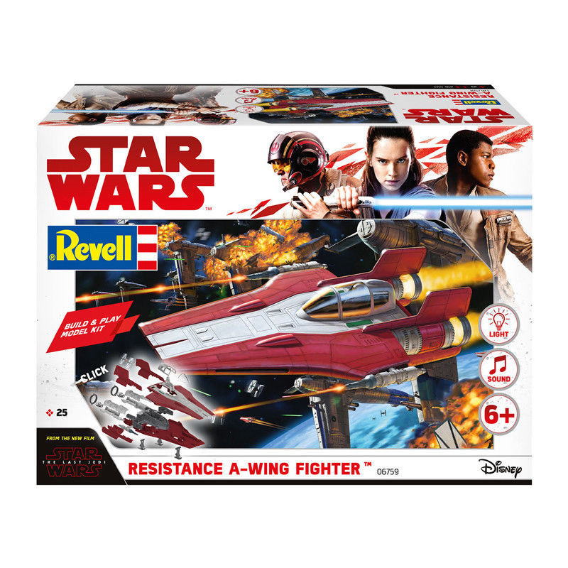 KIT REVELL STAR WARS THE LAST JEDI  RESISTANCE A-WING FIGHTER  ART 06759