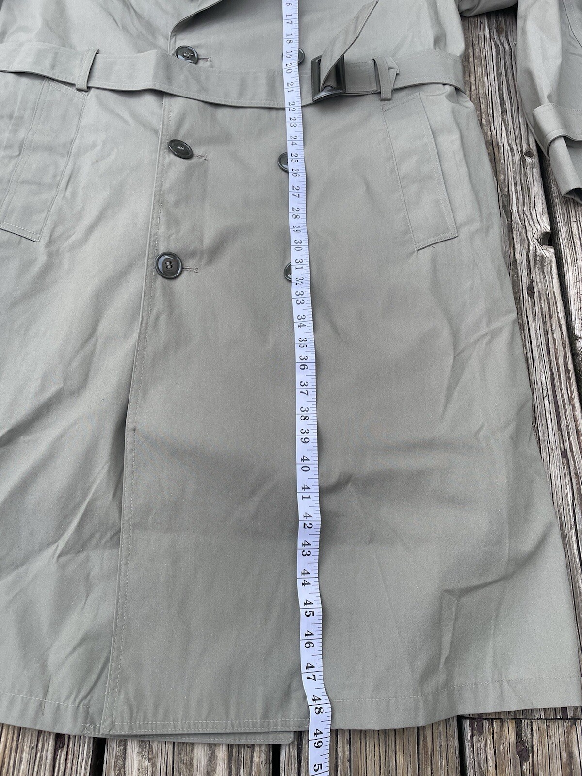 Vintage Sterlingwear of Boston Mens  Military All Weather Trench Coat Jacket 40R