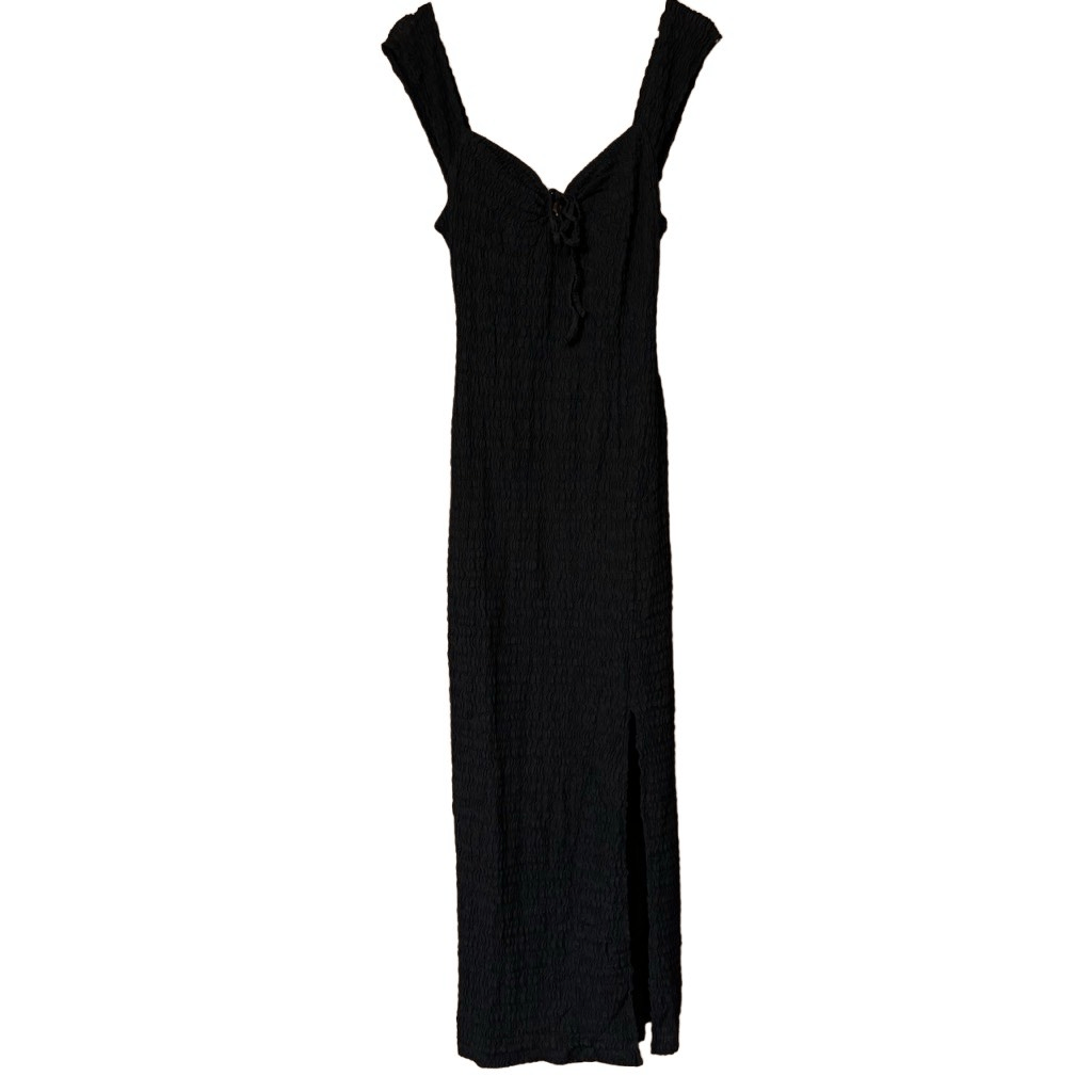 eleni bodycon maxi dress Free People beach in Black medium new dress_type_Off Shoulder on styling A custom newspaper, a Size:US 20 W