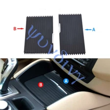 ~For BMW X6 E71 E72 2008-14 2x Front Console Cup Holder Roller Blind Cover Kits