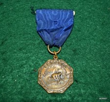 VINTAGE BOY SCOUT CONTEST MEDAL - BRONZE CAMPING
