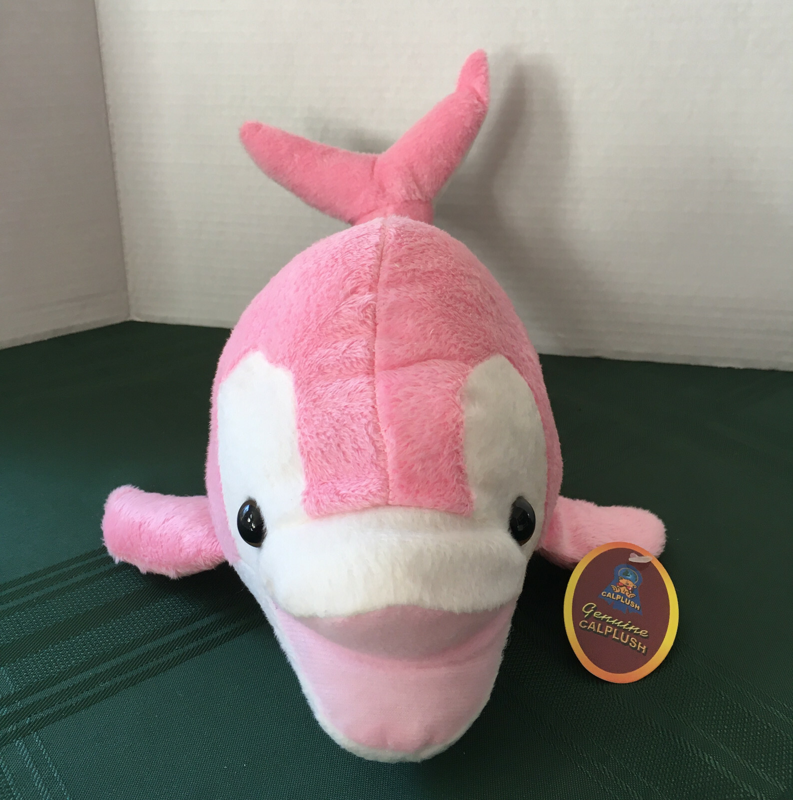 Plush Pink Dolphin Stuffed Animal 16 L x 9 W x 6 H inches eBay