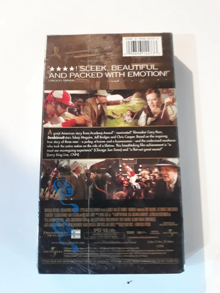 Seabiscuit (VHS, 2003) new sealed Horse Movie Adult Programming 777 - Image 3 of 4