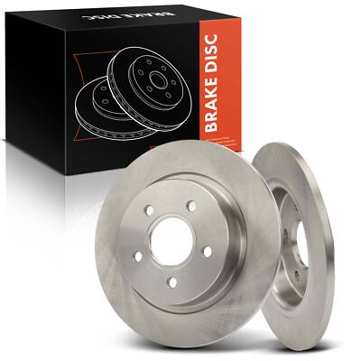 2Pcs Disc Brake Rotors for Volvo C30 2007-2013 C70 2006-2013 S40 V50 Rear Side
