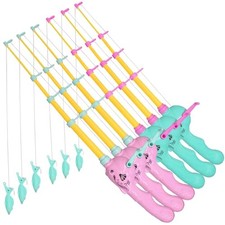 Magnetic Fishing Toy Pole 6 Pack for Replacement  No Fishes are 6 Pcs