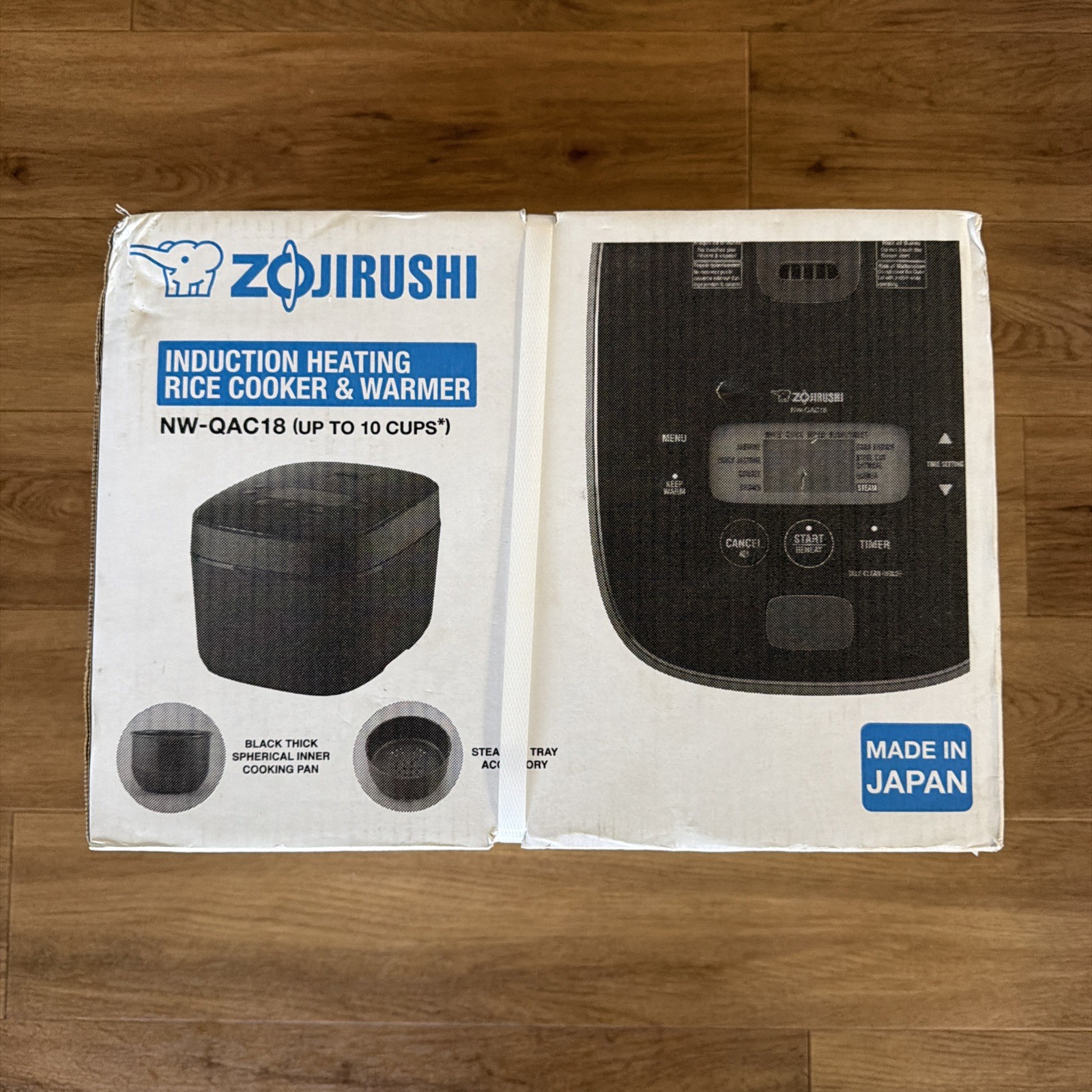 New Zojirushi IH 1.8-Liter Rice Cooker & Warmer NW-QAC18BA