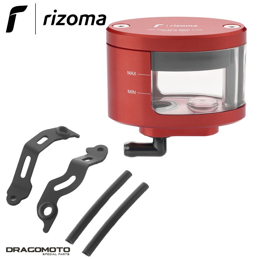 Réservoir Rizoma CT127R rouge en aluminium pour Ducati Panigale V4