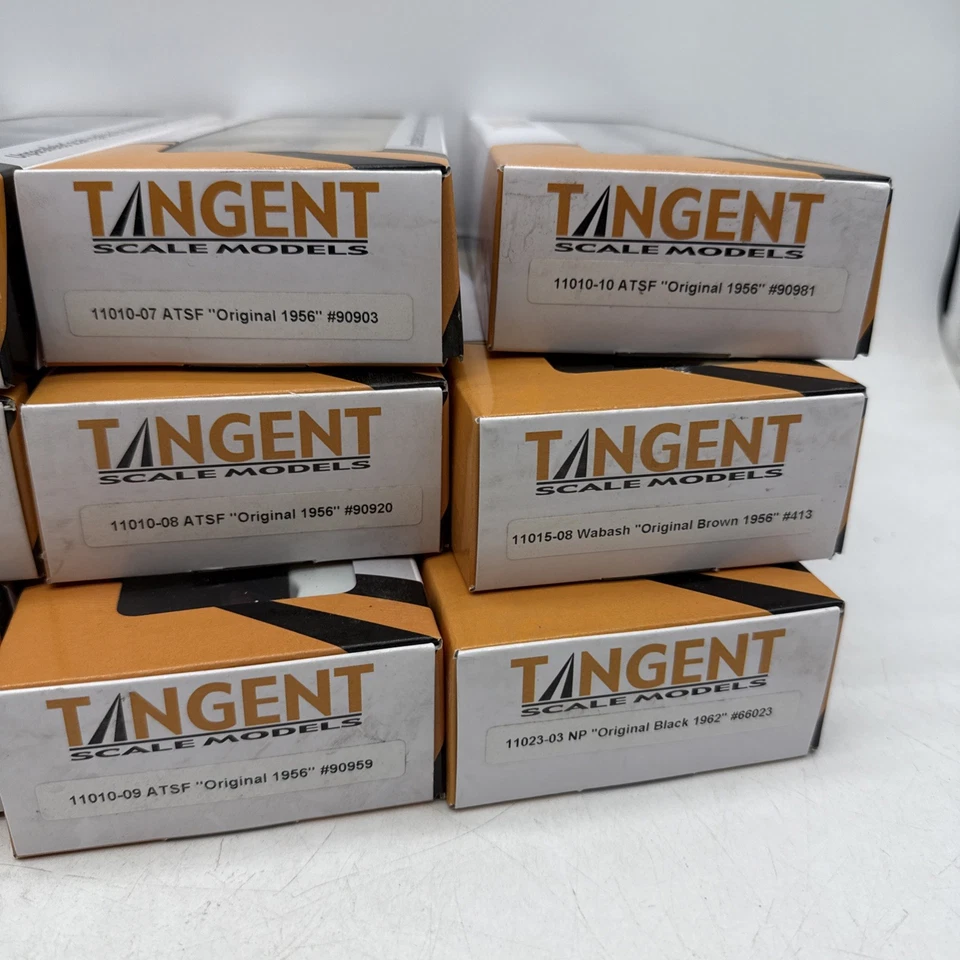 Lot 12 Tangent Ho Scale Flat Car And Quad Hopper ATSF Np Wabash Bethlehem - Image 4 of 4