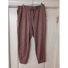 Quince Flowknit Joggers Womens medium Heathered Burgundy comfort workout