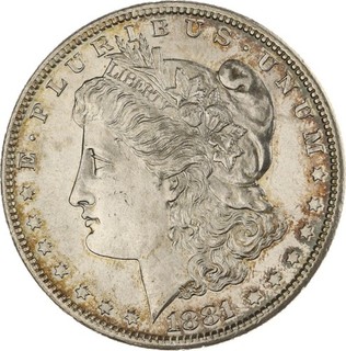 USA Morgan Dollar 1881 S
