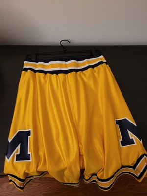 Delong Pro Long Fab 5 Michigan Vintage Basketball Nike Shorts sz L