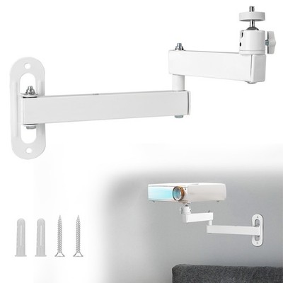 Universal Ceiling Wall Projector Mount 360° Adjustable Foldable Arm Bracket