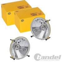 2X Hella Ff Halogen Scheinwerfer Rund 12V Scheinwerfer Satz | 1A3 996 162-381