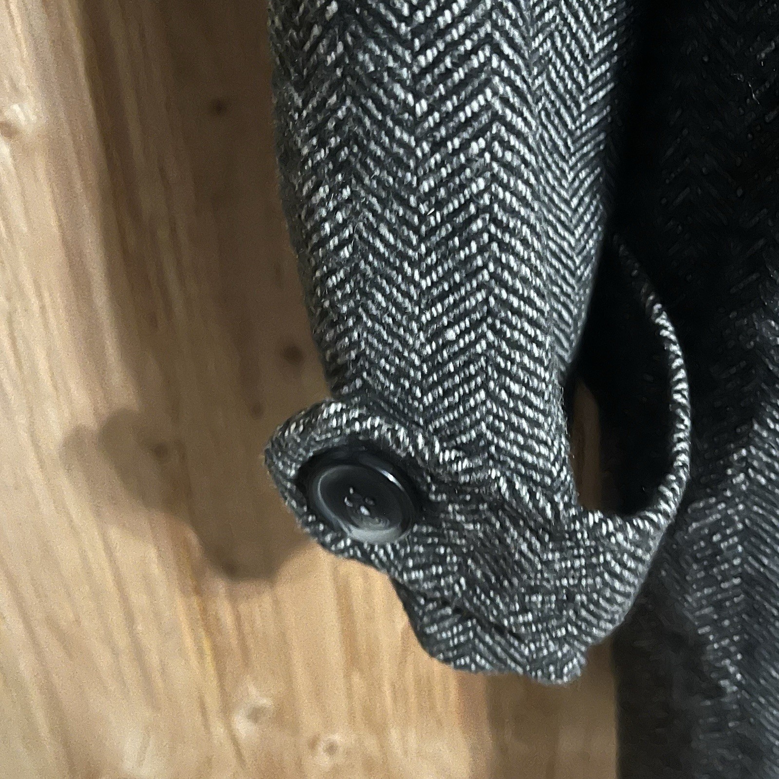 Black/Gray Herringbone Pattern Jacket - St. John’… - image 6