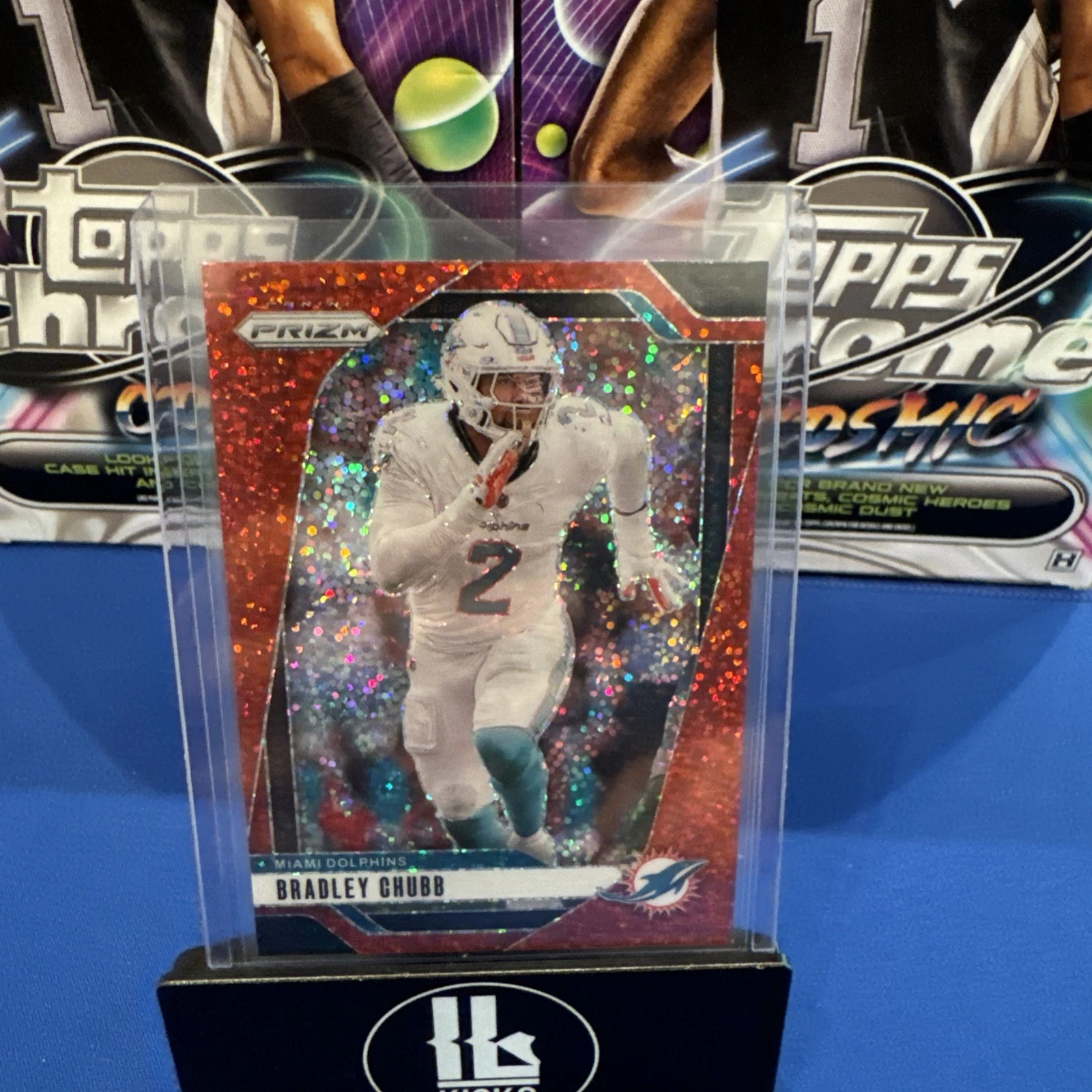 2024 Panini Prizm Football Bradley Chubb Red Sparkle #181