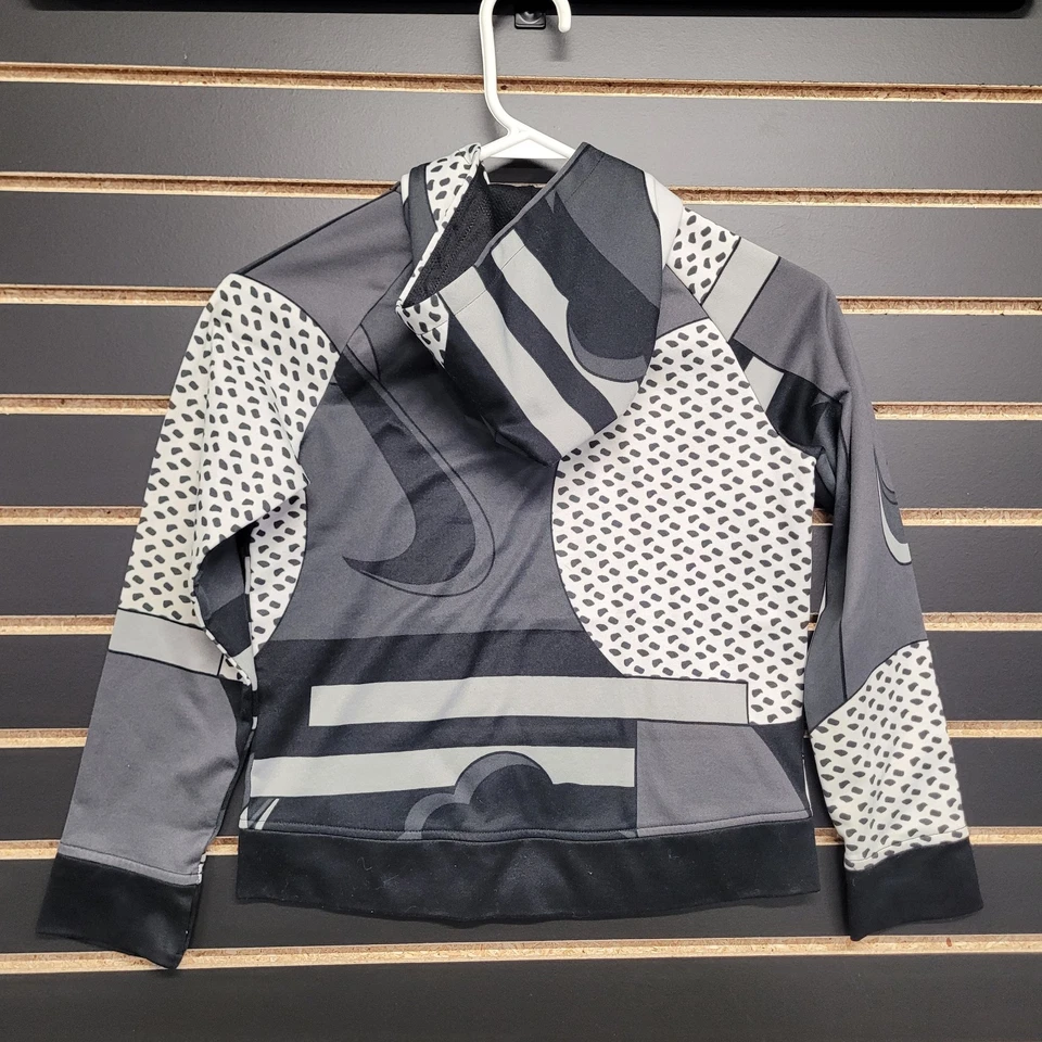 Sudadera con capucha Nike Therma-Fit Just Do It talla YM blanca y negra Foto 4 de 4