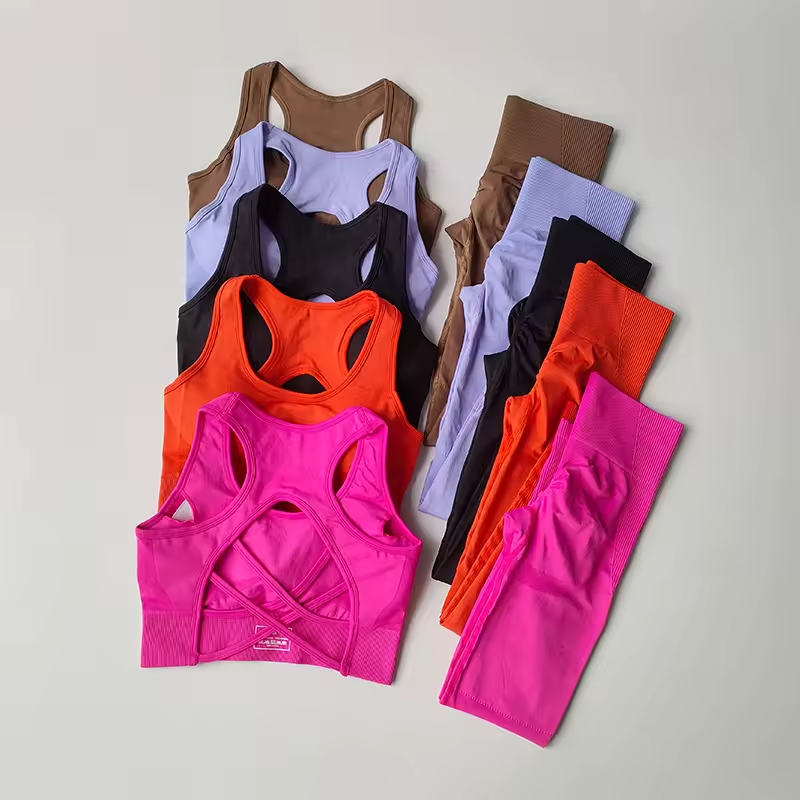 Sports Bra and Leggings Set | Brand New | Multiple Colors and Sizes-image