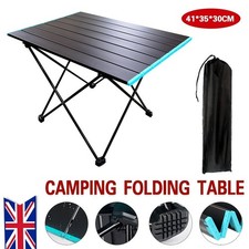 Folding Aluminium Camping Table | Outdoor Picnic Camping Garden Hiking Table UK