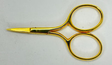 DMC Style Designs Embroidery Scissors 3" Gold Design Cross Stitch Crafting
