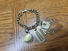 Coach Vintage Brass Horse  Carriage Bag Charm Key Ring Clasp