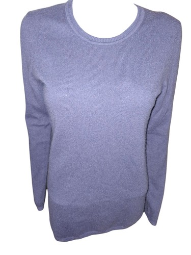 Ann Taylor Women's Blueberry Small 100% pure Cashmere Sweater warm lux - Picture 2 of 4