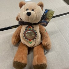 Sacagawea Pomp Golden Dollar Beanie Bear Collectible Coin 2000 New w/ Tags