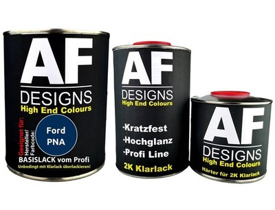 FÜR Ford PNA Melina Blue Metallic 2,5L Autolack Set Klarlack Härter