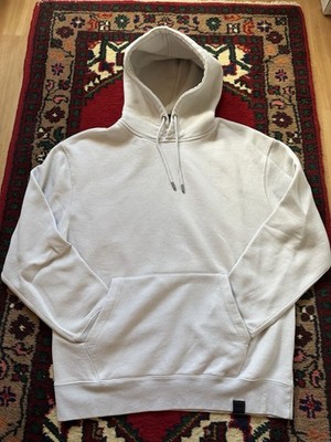 PULL&BEAR Herren Hoodie Kapuzenpullover Beige M mit Kängurutasche