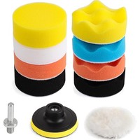 PolierschwäMme 80Mm, 11Tlg Polierpad Set, Autopolitur, Exzenter, Schleifmaschine