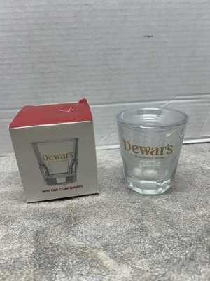 Dewars White Label Whiskey Glass NIB 