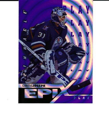 Curtis Joseph 1997-98 Pinnacle Epix PLAY PURPLE #E17 Oilers