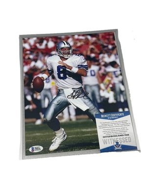 #ad Troy Aikman Photo 8x10 Signed Autographed BAS AUTHENTICATION $170.00