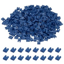 500Pcs 2.54mm Jumper Caps, Open Top Header Pin, Short Circuit Blocks, Blue