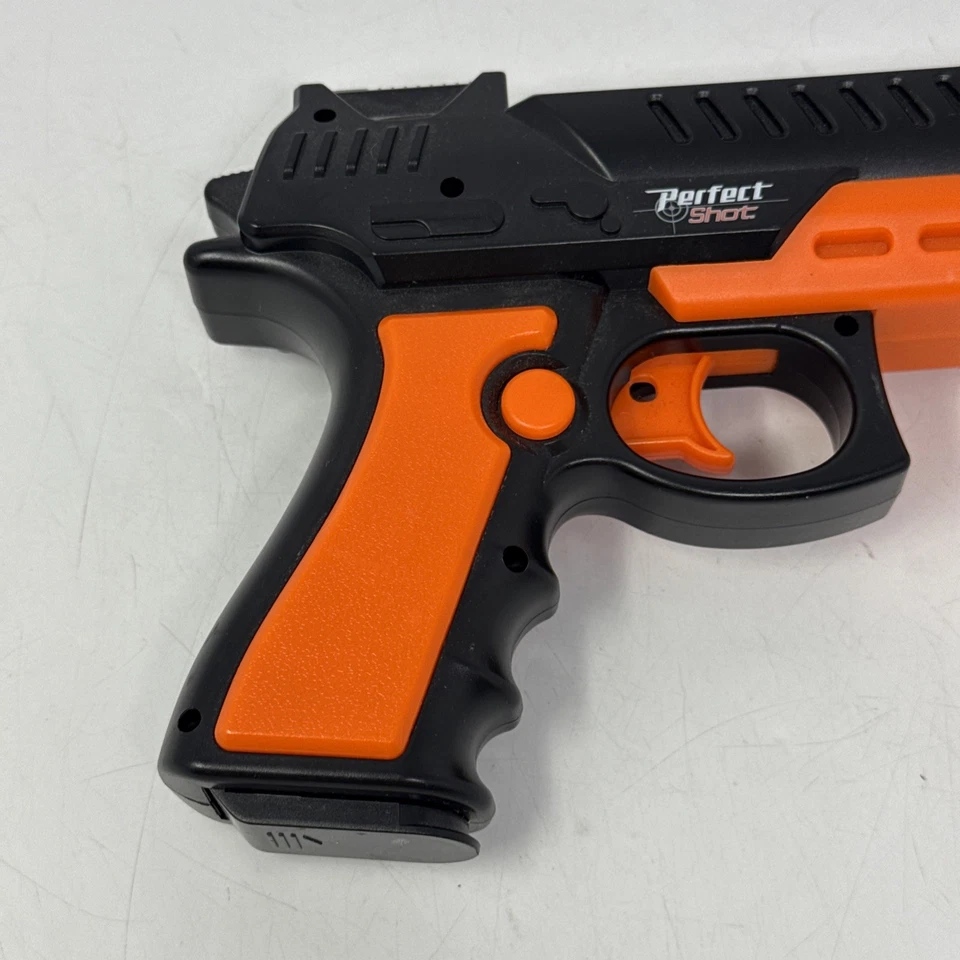 RARO Controlador PlayStation 3 Nyko Perfect Shot Gun PS3 83091-U18 Negro Naranja Foto 3 de 4