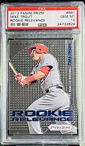 2012 Panini Prizm Mike Trout Angels RC Rookie Relevance PSA 10💎READ*