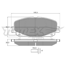 Satz Bremsbeläge Bremsklötze vorne für Mitsubishi ASX VSX | 24451843